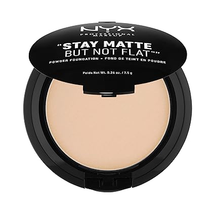 NYX PROFESSIONAL MAKEUP Stay Matte But Not Flat Powder Foundation, Natural