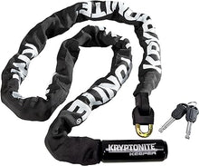 Load image into Gallery viewer, Kryptonite Keeper 712 Bike Chain Lock, 4 Feet Long Heavy Duty Anti-Theft Bicycle Chain Lock with Keys for Bike, Motorcycle, Scooter, Bicycle, Door, Gate, Fence,Black