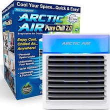 Load image into Gallery viewer, Arctic Air Pure Chill 2.0 Evaporative Air Cooler by Ontel - Powerful, Quiet, Lightweight and Portable Space Cooler with Hydro-Chill Technology For Bedroom, Office, Living Room &amp; More,Blue
