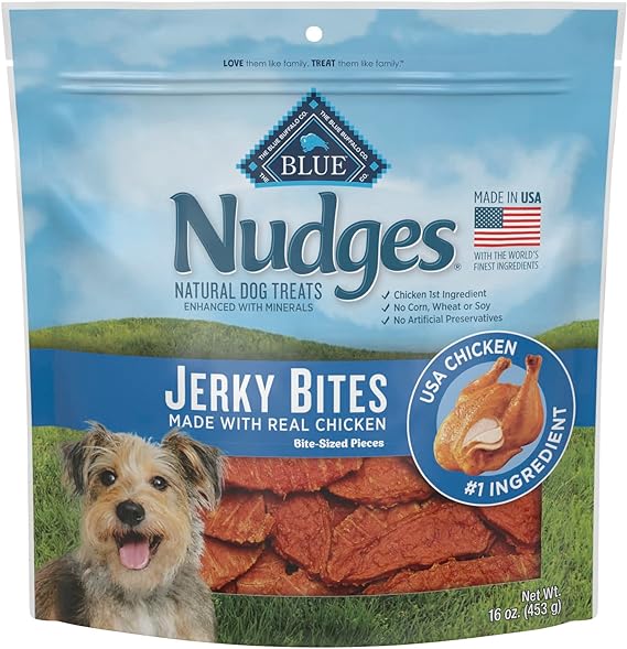 Blue Buffalo Nudges Jerky Bites Natural Dog Treats