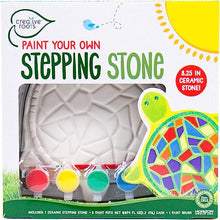 Load image into Gallery viewer, Creative Roots 92849 Paint Your Own Turtle Stepping Stone by Horizon Group Usa, 6 Paint Pots and Brush included, Assorted