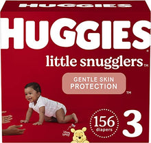 Load image into Gallery viewer, Baby Diapers Size 3 (16-28 lbs), 156ct, Huggies Little Snugglers