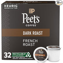 Load image into Gallery viewer, Peet&#39;s Coffee, Dark Roast K-Cup Pods for Keurig Brewers - French Roast 32 Count (1 Box of 32 K-Cup Pods)