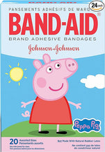 Load image into Gallery viewer, Band-aid Brand Adhesive Bandages, Peppa Pig, Assorted Sizes, 20 Count (Pack of 24)