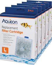 Load image into Gallery viewer, Aqueon Replacement Filter Cartridges For Filter Models 20, 30, 40, 50, and 75, and Canister Models 200, 300, and 400, Large, 15 pack