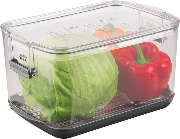 Prepworks by Progressive Produce ProKeeper Storage Container with Stay-Fresh Vent System, 5.7 Quarts