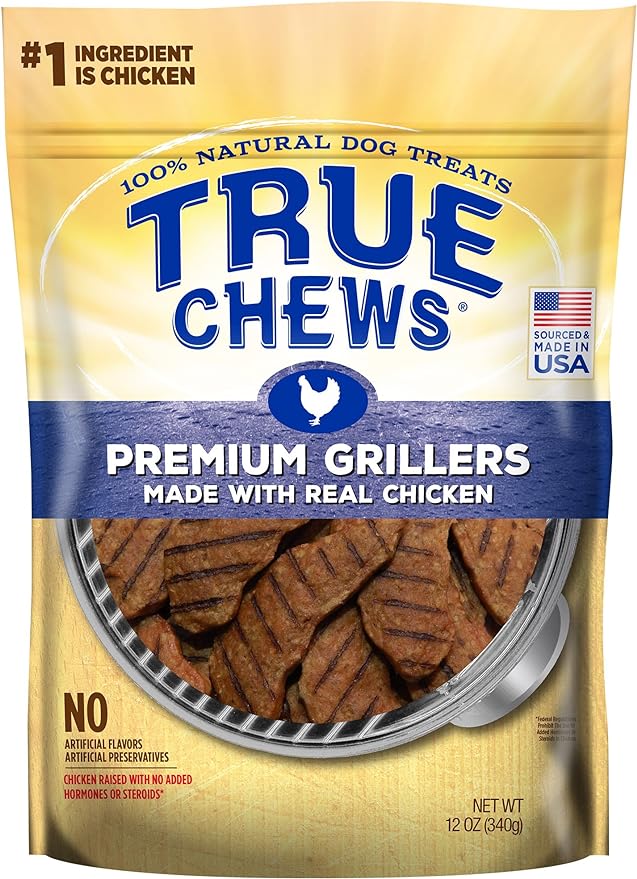 Blue Buffalo True Chews Grillers Natural Dog Treats, Chicken 12 oz bag