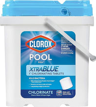 Load image into Gallery viewer, Clorox Pool&amp;Spa 29005CLX XtraBlue 1&quot; Chlorinating Tablets, 5 lb, White