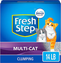 Load image into Gallery viewer, Fresh Step Clumping Cat Litter, Multi-Cat Odor Control, 14 lbs