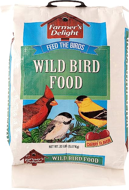 Wagner's 53003 Farmer's Delight Wild Bird Food with Cherry Flavor, 20-Pound Bag